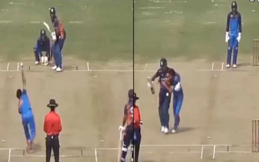 Hardik Pandya celebrates his own wicket; hugs Ravi Bishnoi after dismissal in SMAT 2025